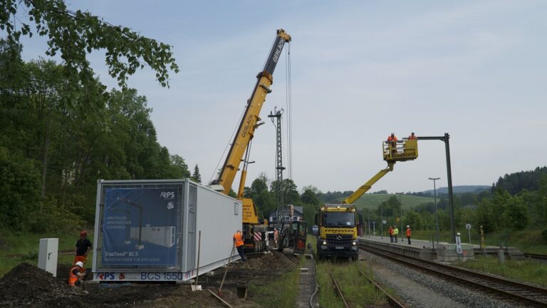 50-Hz-Nachladestation am Bahnhof Annaberg-Buchholz Süd